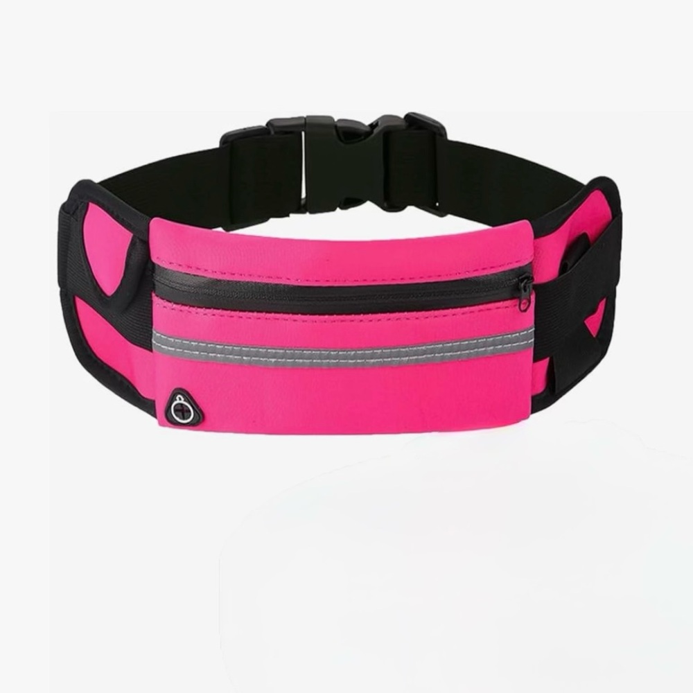 Pink and Black Running Waist Pack